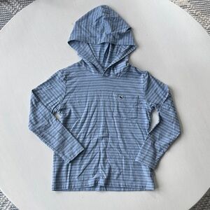 Vineyard Vines Blue Striped Long Sleeve Hoodie